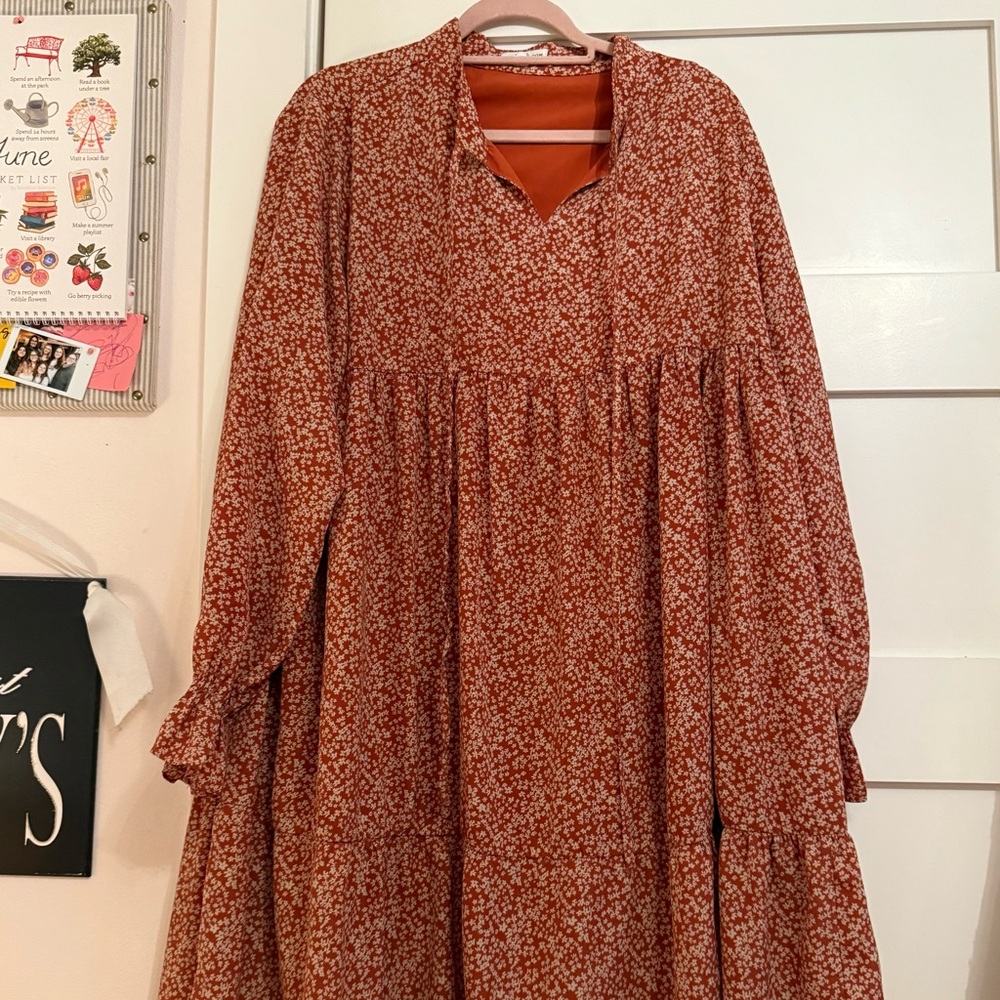 Chic Soul Stroll in the Park Dress Orange